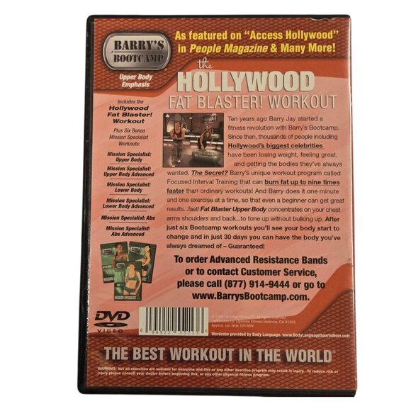 Barrys Bootcamp Hollywood Fat Blaster Workout DVD - Picture 2 of 5
